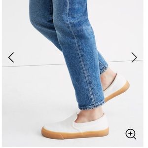 White Slip On Sneakers